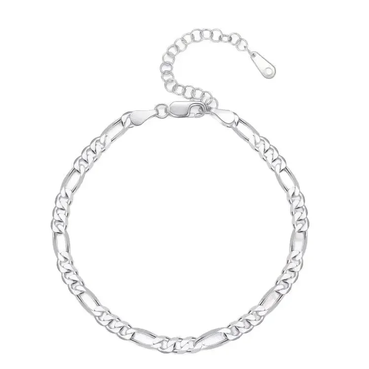 925 sterling Silver Bracelets Anklet Beaut..