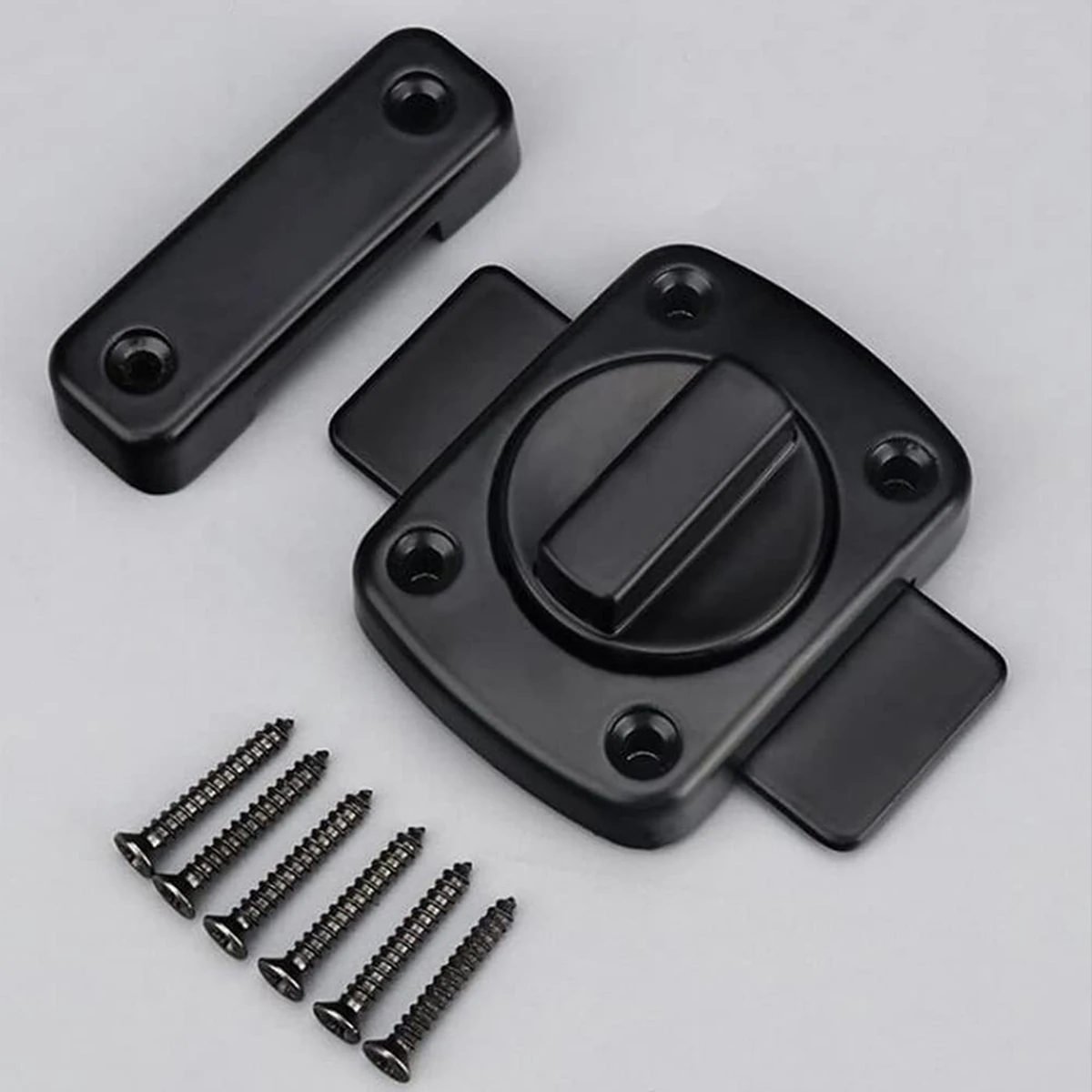 Rotary Internal Lock Rotary Door Key Interior Lock Rear Mount Padlock Door No Drilling Room Key Internal Bathroom