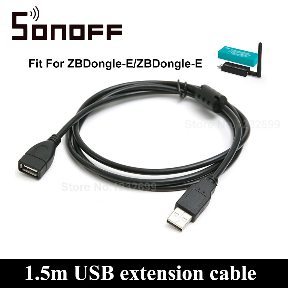Sonoff 1.5M Usb Maschio A Femmina Cavo Di Prolunga Usb 2.0 Cavo Per Zbdongle-E Zbdongle-P Smart Zigbee Gateway
