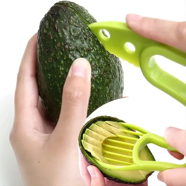1pc 3 In 1 Multifunctional Avocado Slicer, Avocado Pitters, Avocado Cutter, Kitchen Gadgets 1