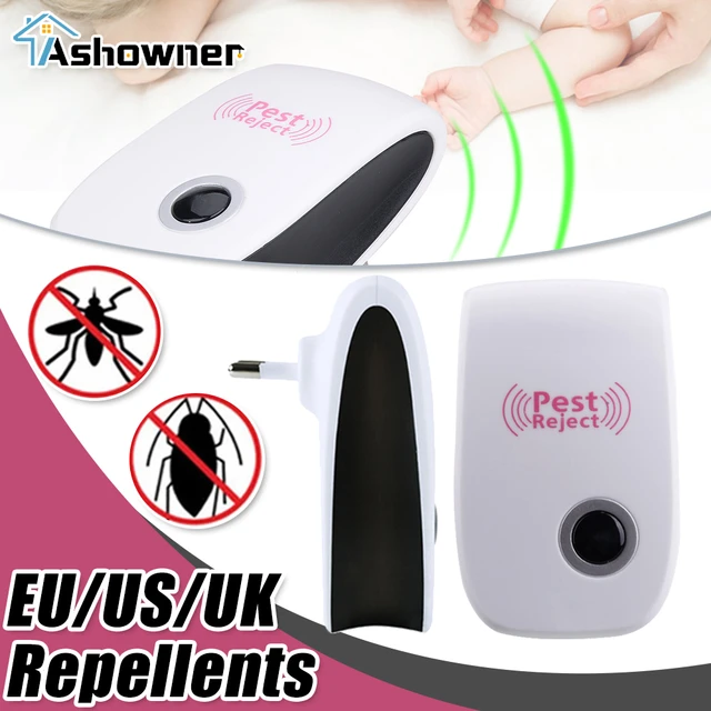 Pest Repeller Electronic Ultrasonic Pest Reject Mouse Rat Cockroach Pest  Control Device Household Mosquito Killer EU US Plug - AliExpress