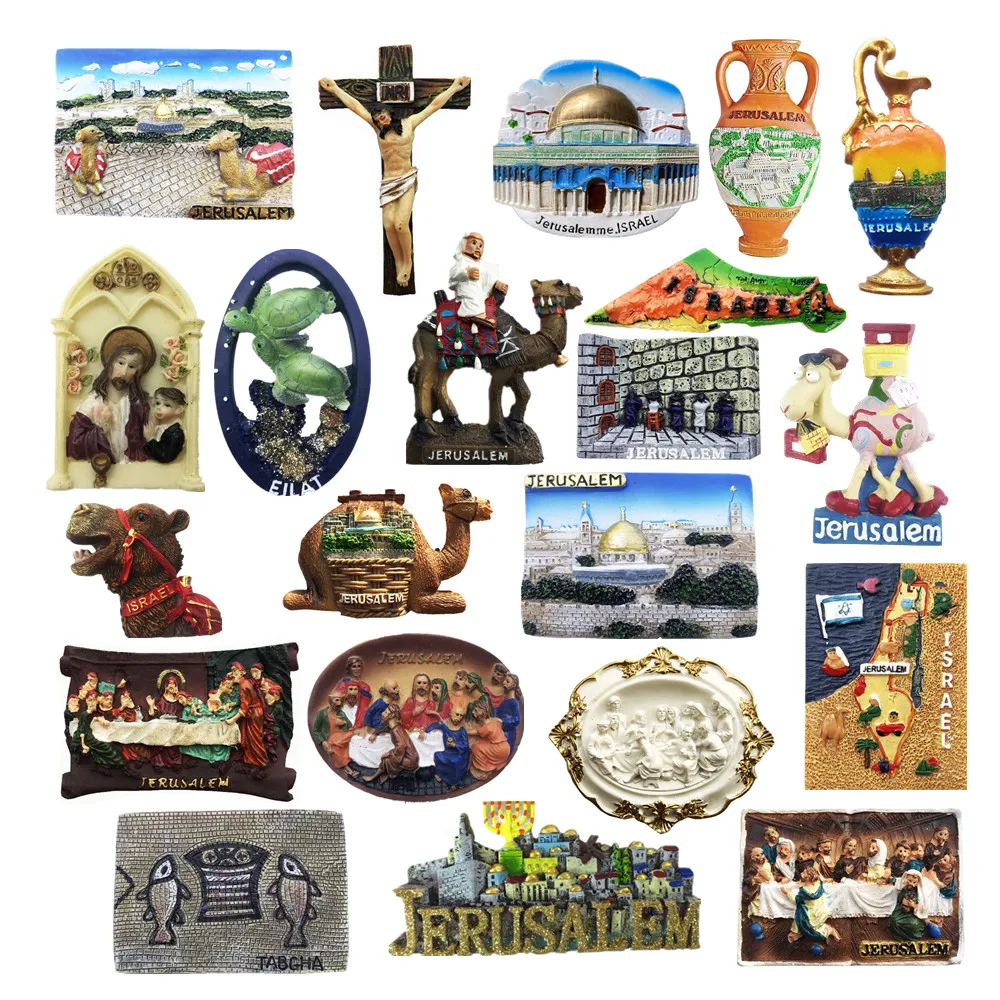 Asia Israel Tourist Souvenir Magnetic Sticker Fridge Magnetic Refrigerator Decoration Articles Handicraft Gifts