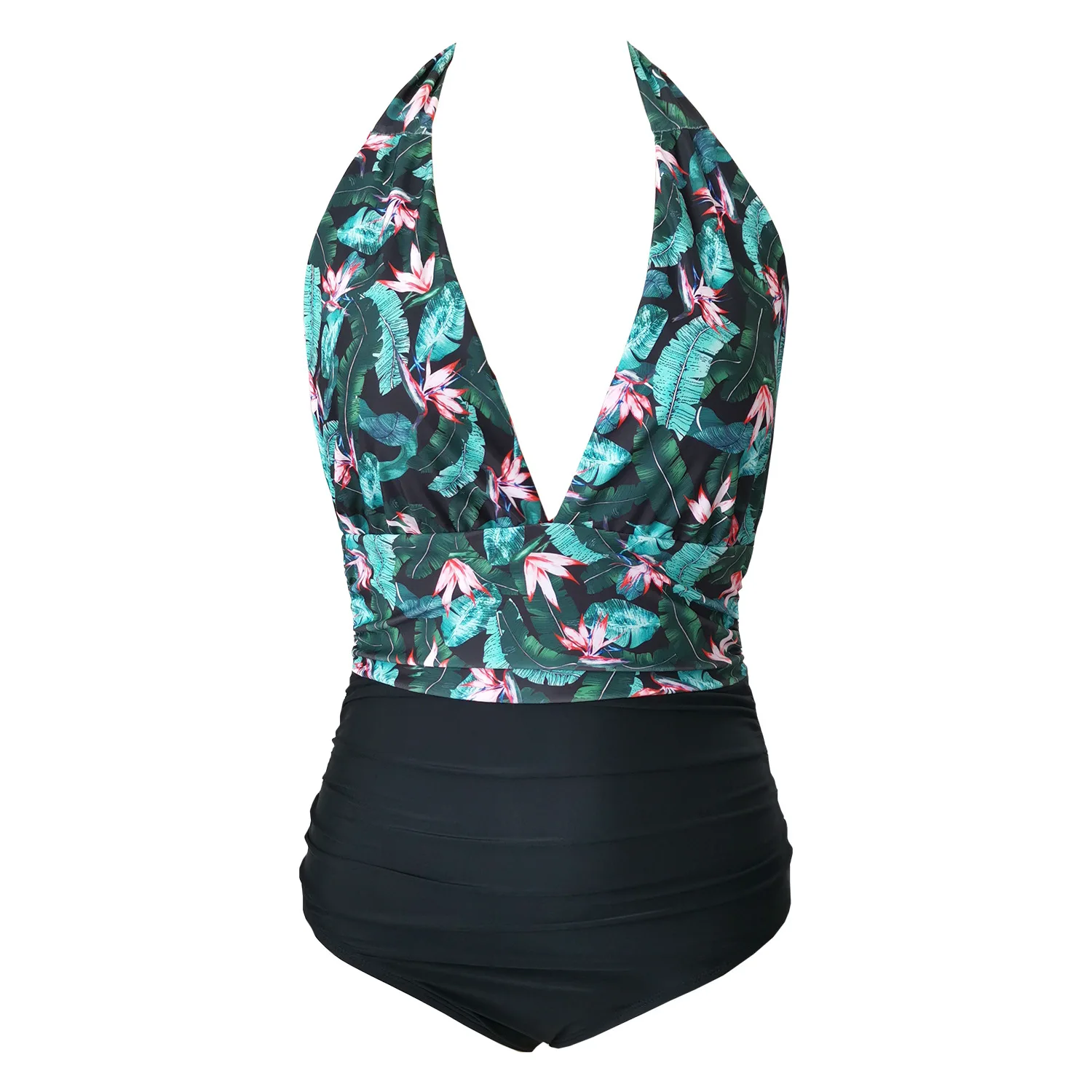 

Цельный купальник в европейском и американском стиле, новый женский слитный купальник с принтом