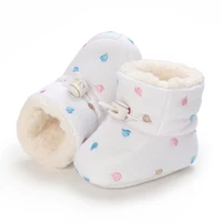 0-18Months Winter Newborn Baby Cotton Booties Non-Slip Sole Toddler Boys Girls First Walkers Infant Warm Fleece Shoes Snow Boots 5