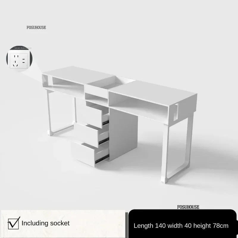 1.4m-White table