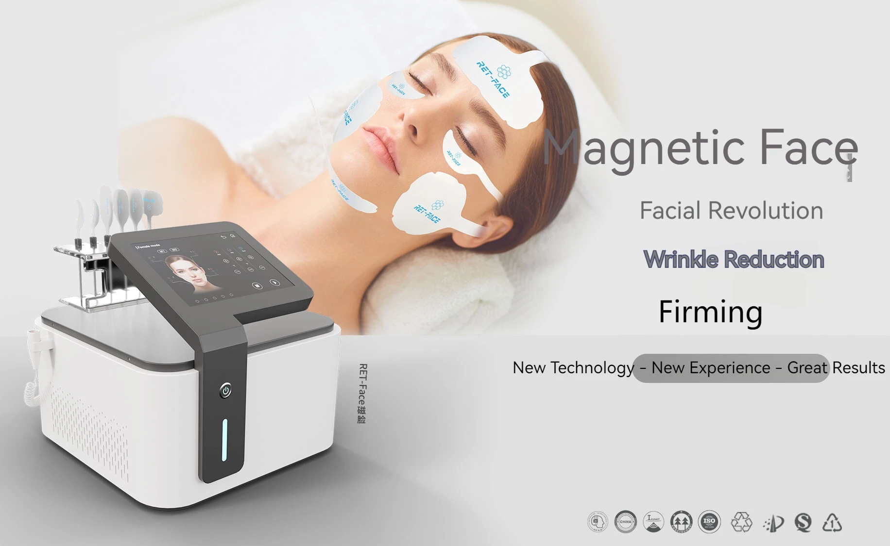 RET-face Replace Patch For Face Lift Machine Facial Muscle Electromagnetic Magnetic V Face 5