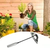All Steel Hardened Hollow Hoe Weeding Handheld Rake Hardened Planting Tool Vegetable Farm Garden Agriculture Weeding Garden Hoe 5