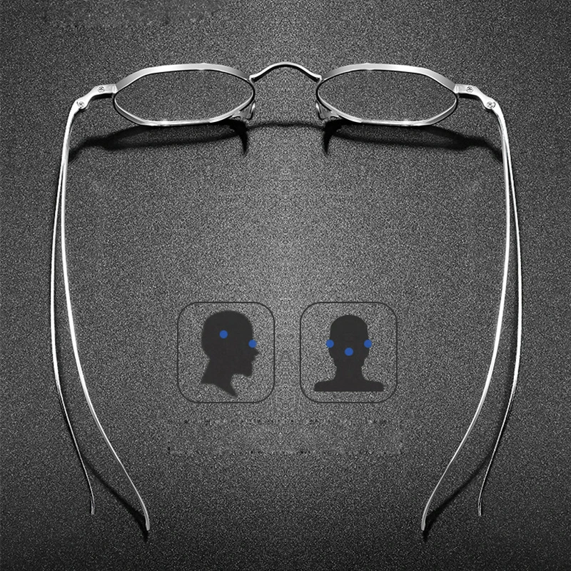 Japanese Brand Designer KMN9916 Pure Titanium Glasses Men Retro