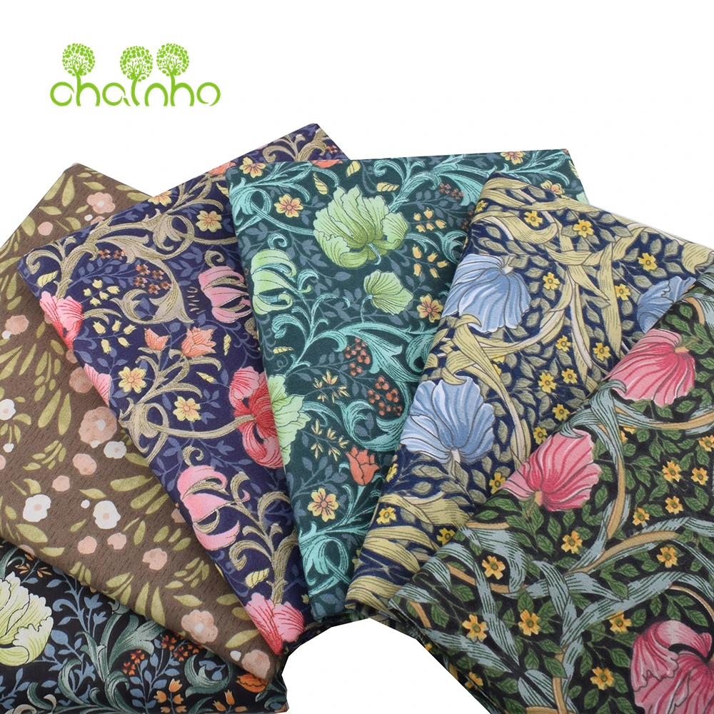 Chainho,Printed Twill Weave Cotton Fabric,DIY Quilting Sewing Material,Handmade Textile,Patchwork Cloth,Cartoon Series,25C15