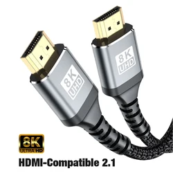 Ultra HD High - Speed HDMI Cable - HDR eARC 8K 60Hz & 4K 120Hz for 7m (Black)