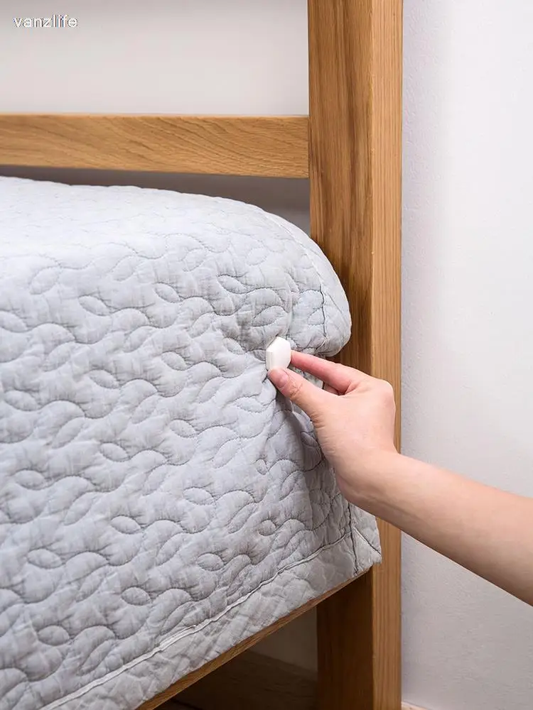 Quilt Sheet Clips vanzlife Quilt sheet holder clips single quilt cover fixed non-slip clips household bed sheet cover angle fixed buckle gadgets