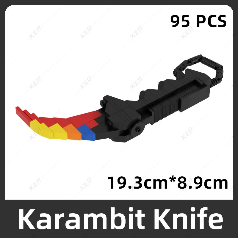 Military Karambit Butterfly Knife Building Blocks - DIY Toy Dagger