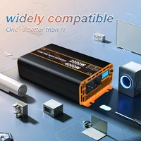 Onduleur solaire à onde sinusoïdale Pure, 1600W 2500W 4000W 5000W, Double prise ue, DC 12V 24V 48V 60V à AC 220V 50Hz, convertisseurs de tension 6