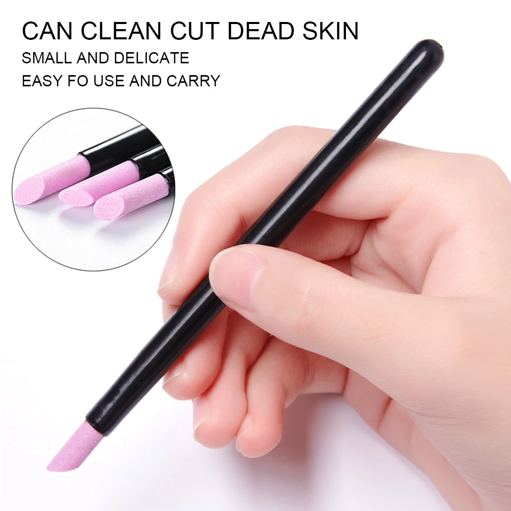Quartz Stone Scrub Nail File Rods Cuticle Remover Dead Skin Remover Manicure Tools