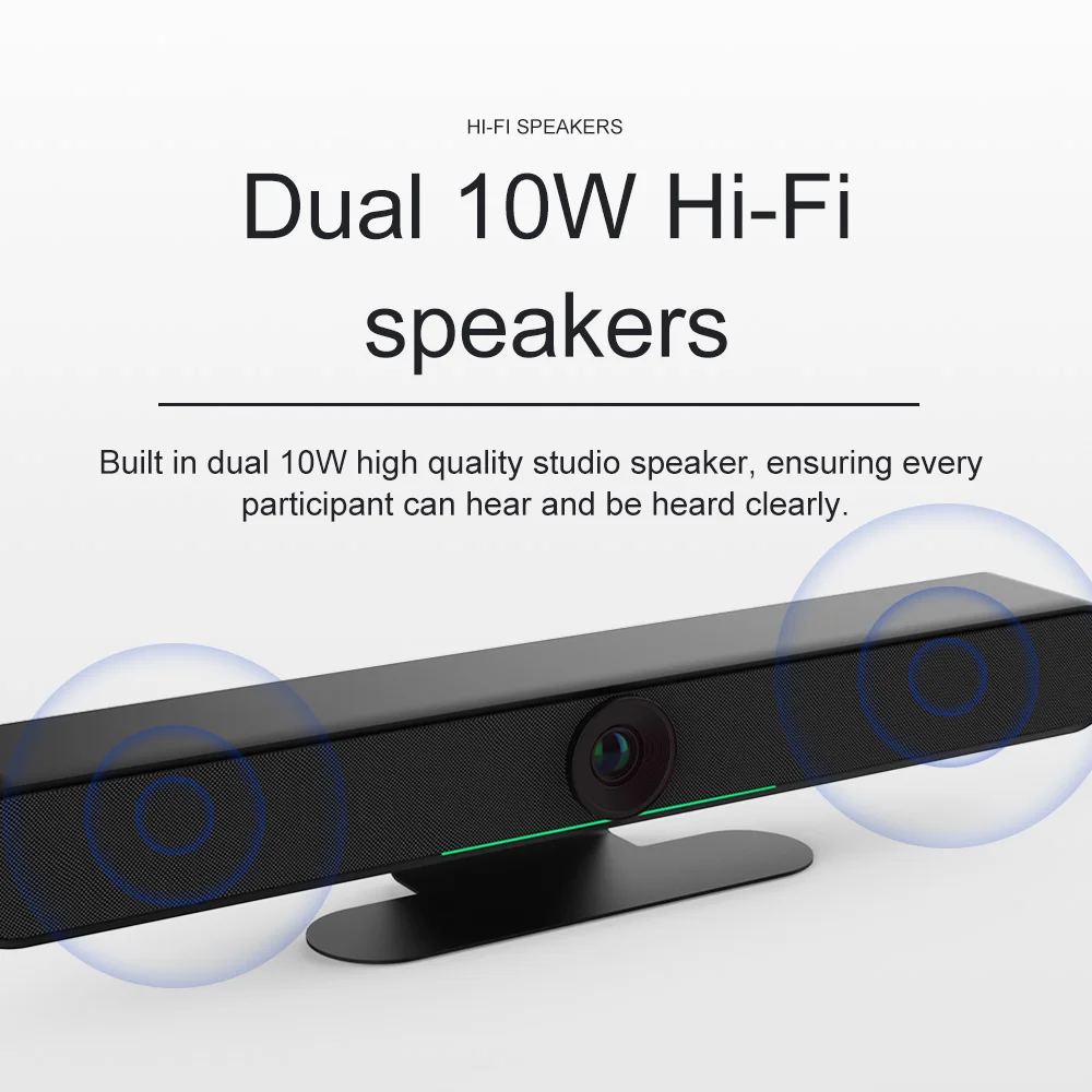 4K AI auto face tracking ePTZ camera all in one video conference system webcam built-in speaker and microphone