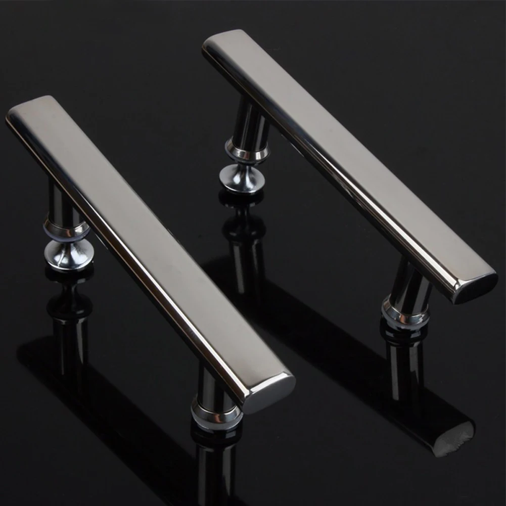 Shower Enclosure Door Handle Knob 201 Stainless Steel Chrome Shower Room Glass Sliding Door Pulls 145mm Hole Centres 225mm Long door handles shower handle shower handles