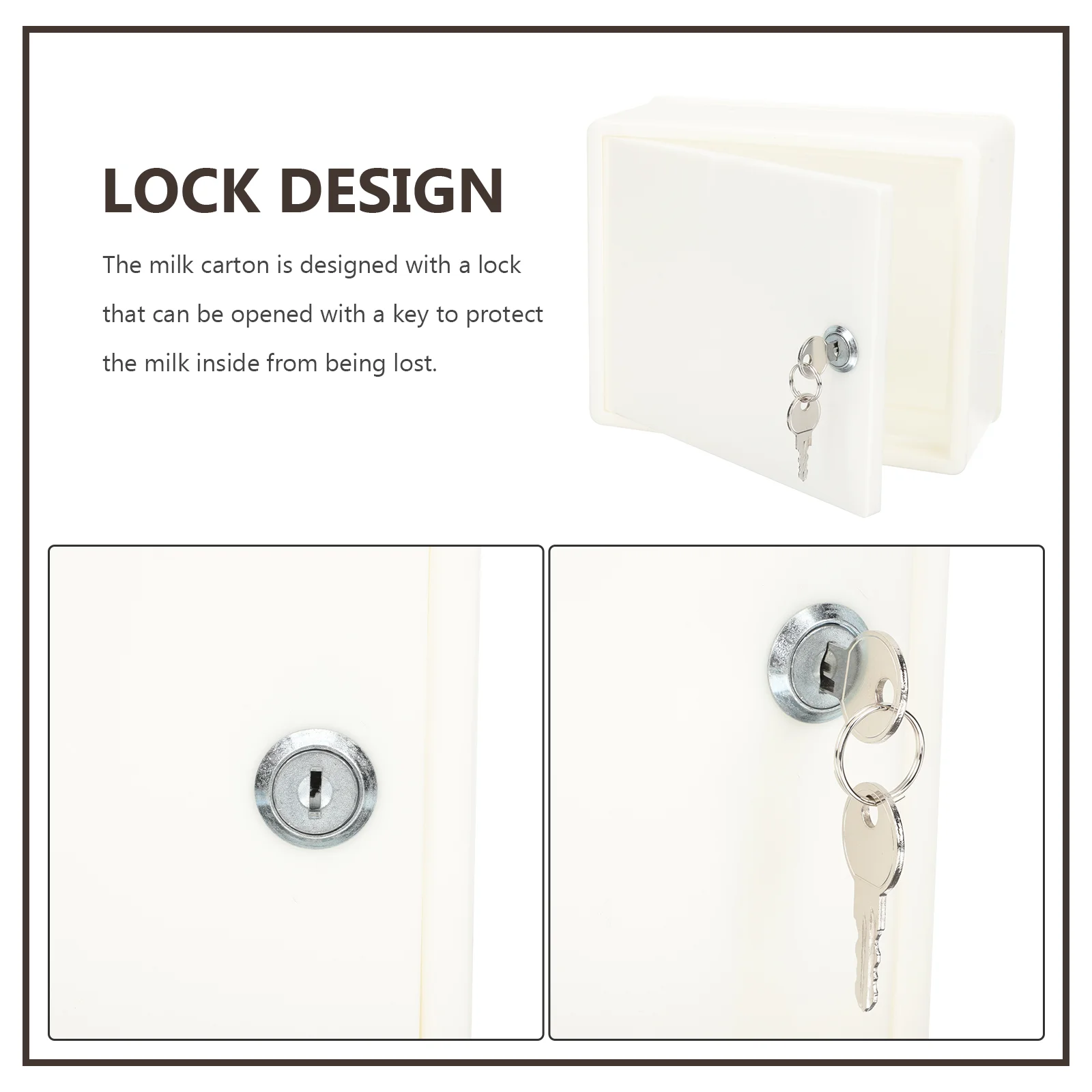 White Durable Mailbox With Lock Wall Mount Boxes Outside Secure Storage Large Size Space Saving Mailboxes Letter Container