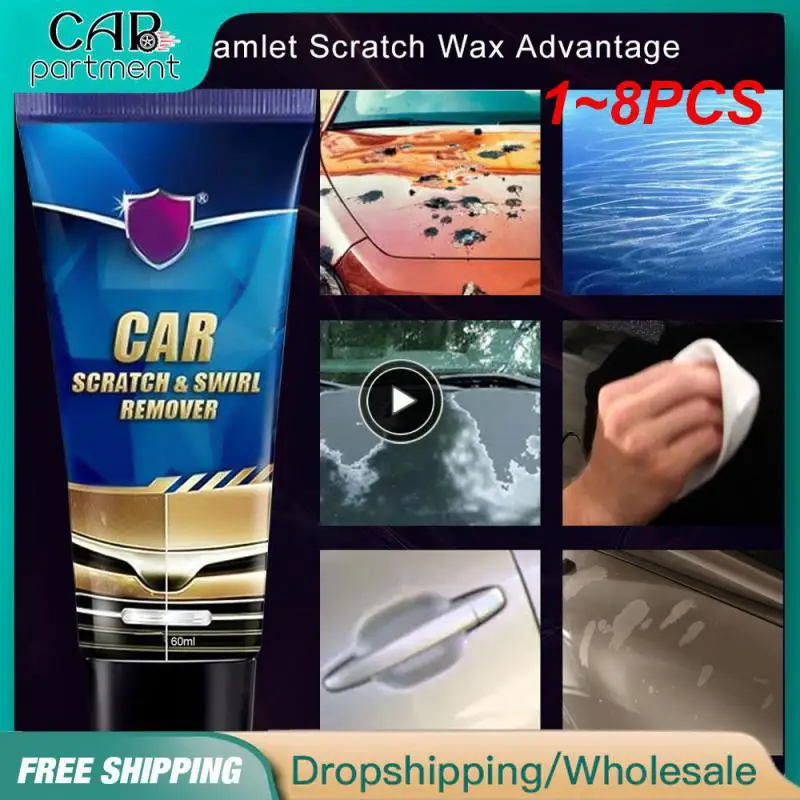 

1~8PCS ML Auto Scratch Repair Tool Car Repair Polishing Wax Anti Scratch Paint Remover Car Cleaning Retreading Car Accessories