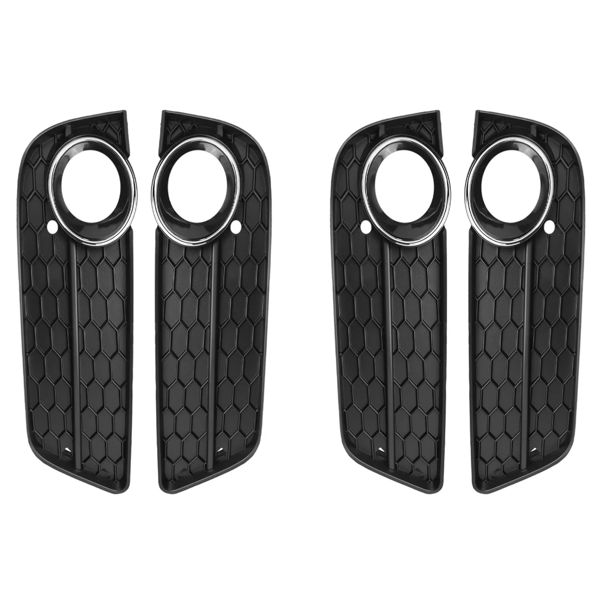 

2 Pair Front Bumper Fog Light Lamp Racing Honeycomb Hex Mesh Grille Grill Cover for Audi A5 for Coupe/Sportback 2008-11