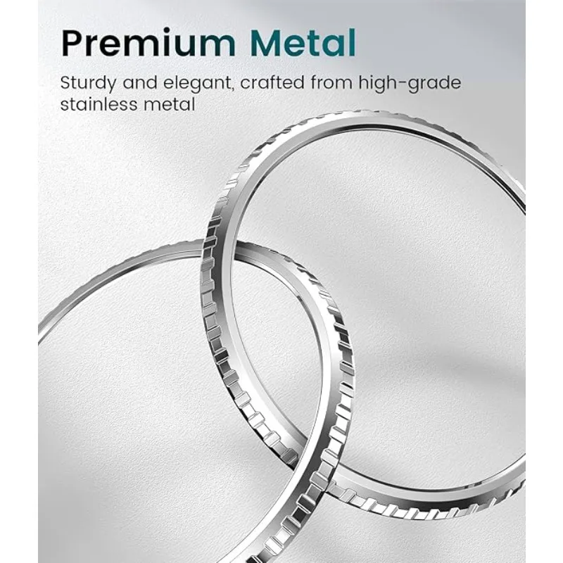 Premium Metal Bezel Cover for Smartwatch - Stylish Bumper Ring Case Accessory, 46mm