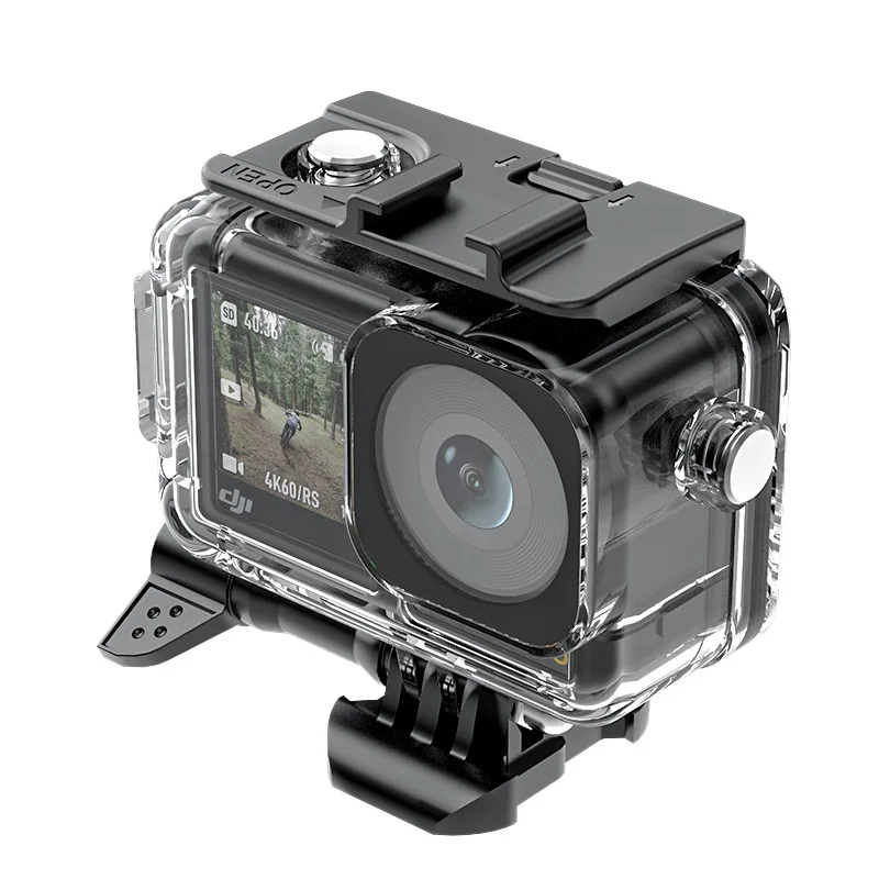 Caixa Impermeável de Mergulho para Dji Osmo Action Habitação Monte Shell Filtro de Água Vermelho Rosa Acessórios Dji Action3 45m - Image 6