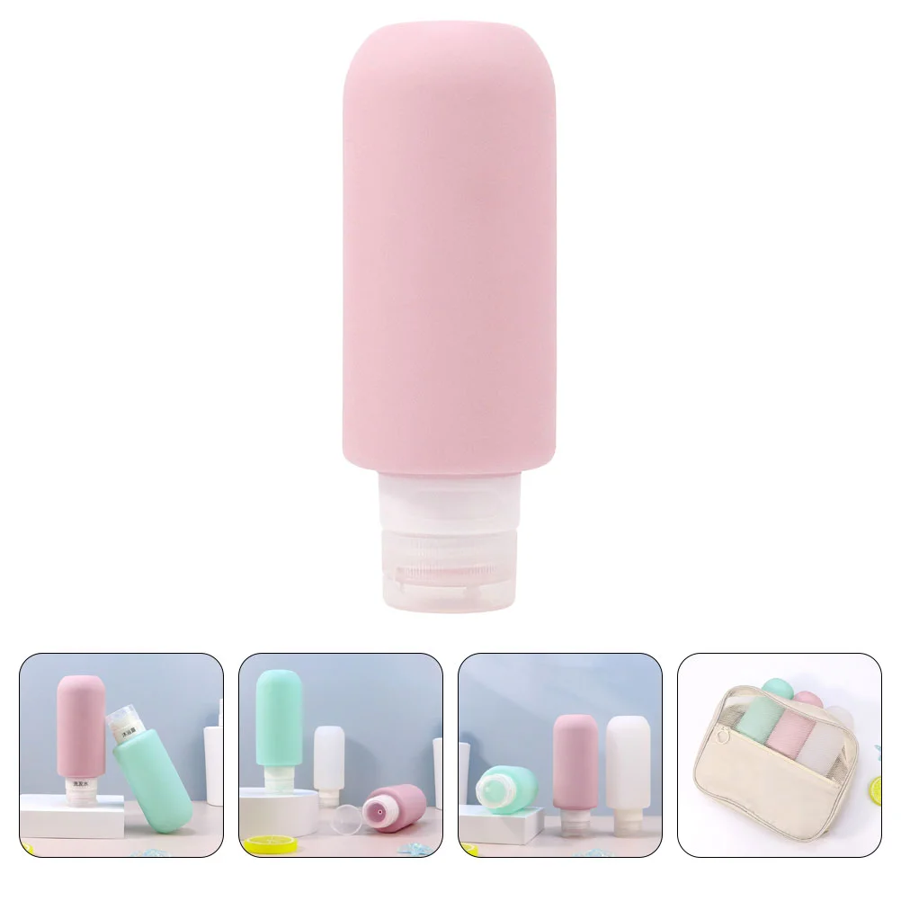 

Silica Gel Bottle Travel Size Toiletries for Women Makeup Containers Silicone Squeeze Home Supplies Lotion Toiletry