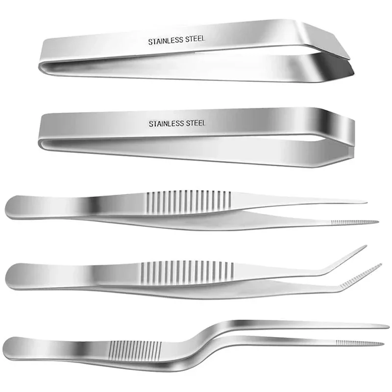 1 pz pinze per barbecue in acciaio inossidabile pinze per alimenti clip