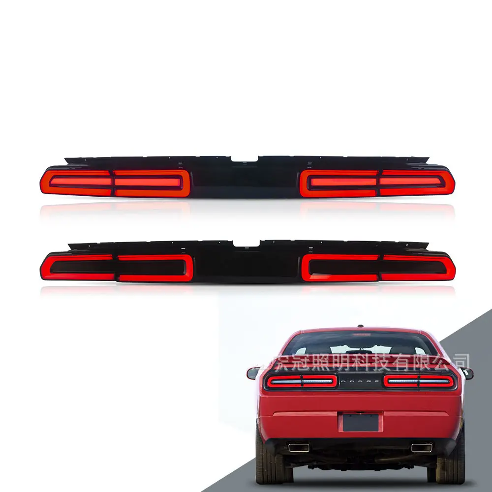

Динамическая сборка автомобиля для DODGE Challenger 2008-2014 дюйма, дымчатый/красный, белый тормоз, задняя фара заднего хода