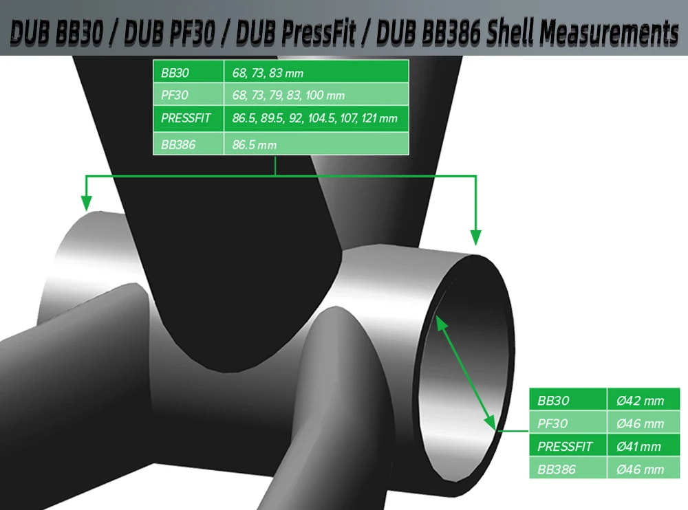 SRAM DUB MTB Bike Bottom Bracket BB Central Movement Axis Thread BSA 68mm Press Fit BB30 PF30 PF92 Bicycle Part