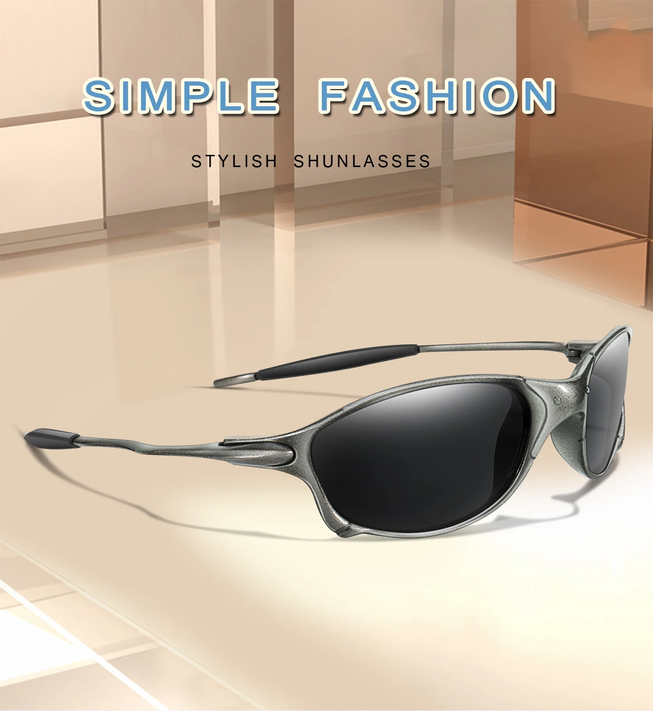 Description Picture 2 of item3 Pairs Men Women Fishing Sunglasses Metal Shades Frame with UV Protection for Outdoor Sports, Cycling Running, Hiking, Driving