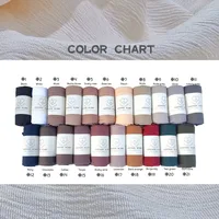 Fancy Fine Pleated Rayon Cotton Scarves Micro Crinkle Soft Cotton Long Shawl High Quality Hemming Turkish Hijab 2