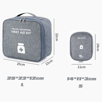 Home First Aid Kit Large Capacity Empty Medicine Storage Bag Portable Travel Medicine Box Survival Bag Emergency Bag For Car 6