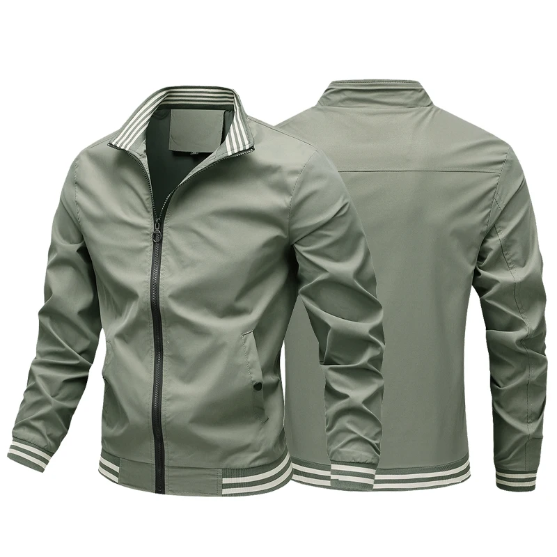 

2023 Spring Autumn New Bomber Jacket Men Fashion Slim Windbreaker Jacket Coat Men Clothing Tactics Military Casual Jacket Men