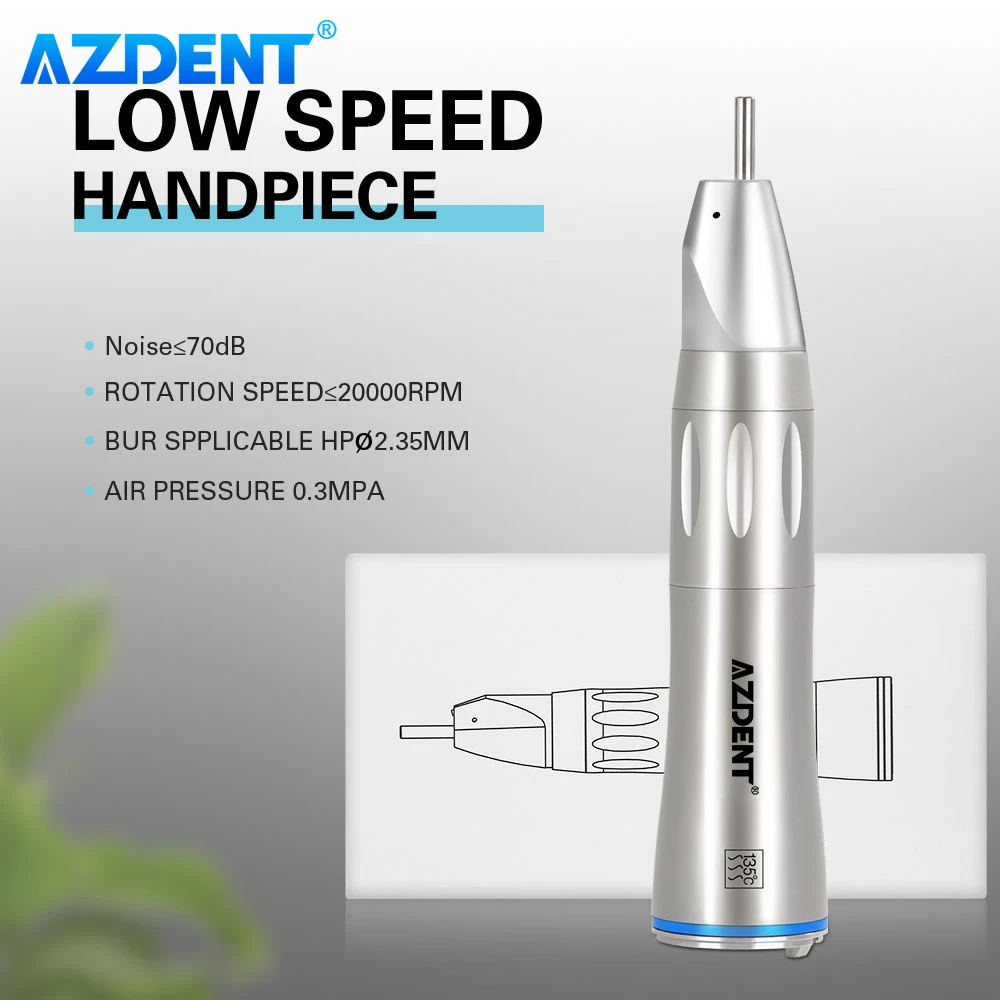 

Стоматологический инструмент AZDENT Dental 1:1, ручной стоматологический инструмент с прямым носом и низкой скоростью, оптическое волокно HP 2,35, инструменты для хирургической стоматологии для стоматологов
