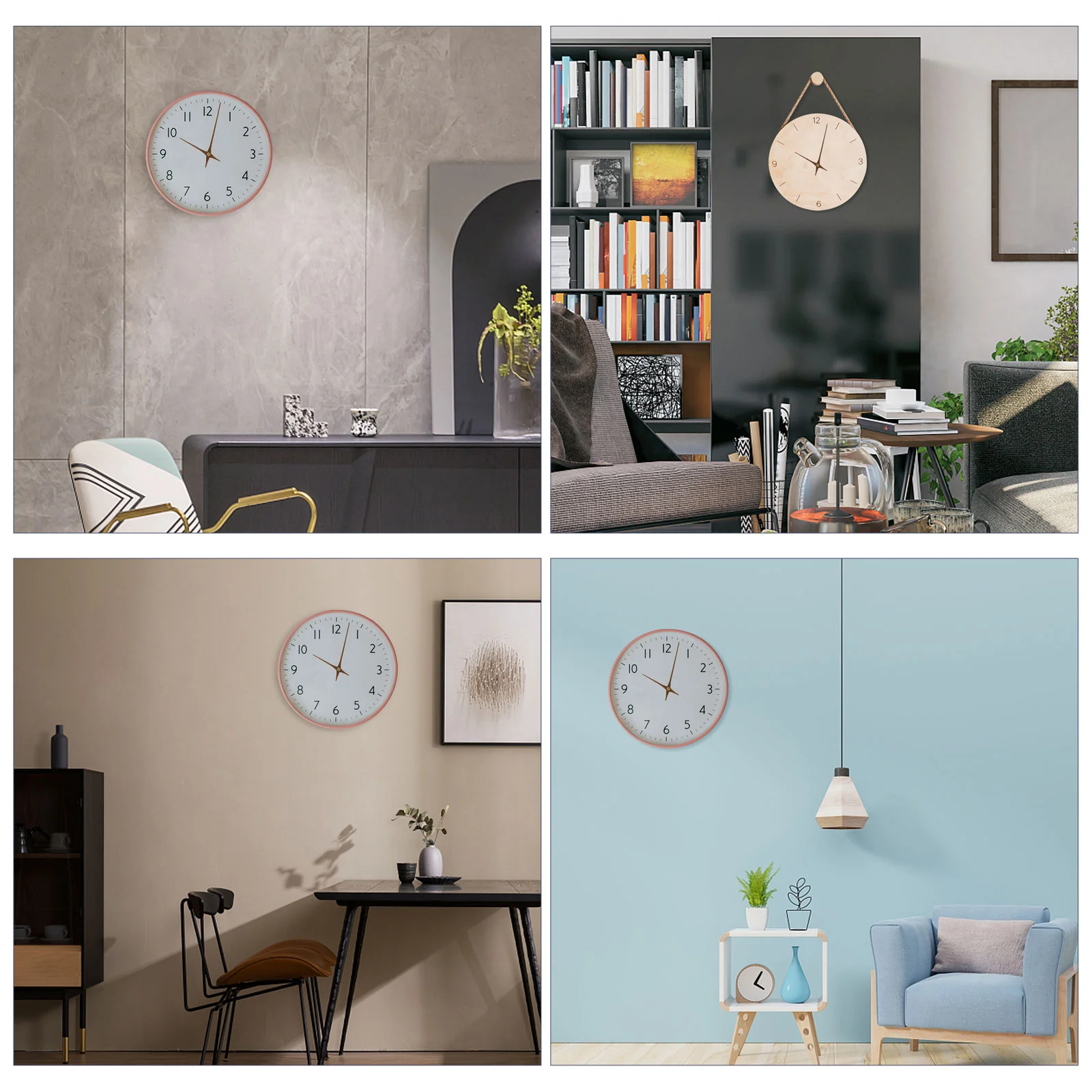 5 Sets Clock Hands Wooden Pointers Durable Home Decor Quartz Wall Clock Accessories Craft Parts Replacement Kit