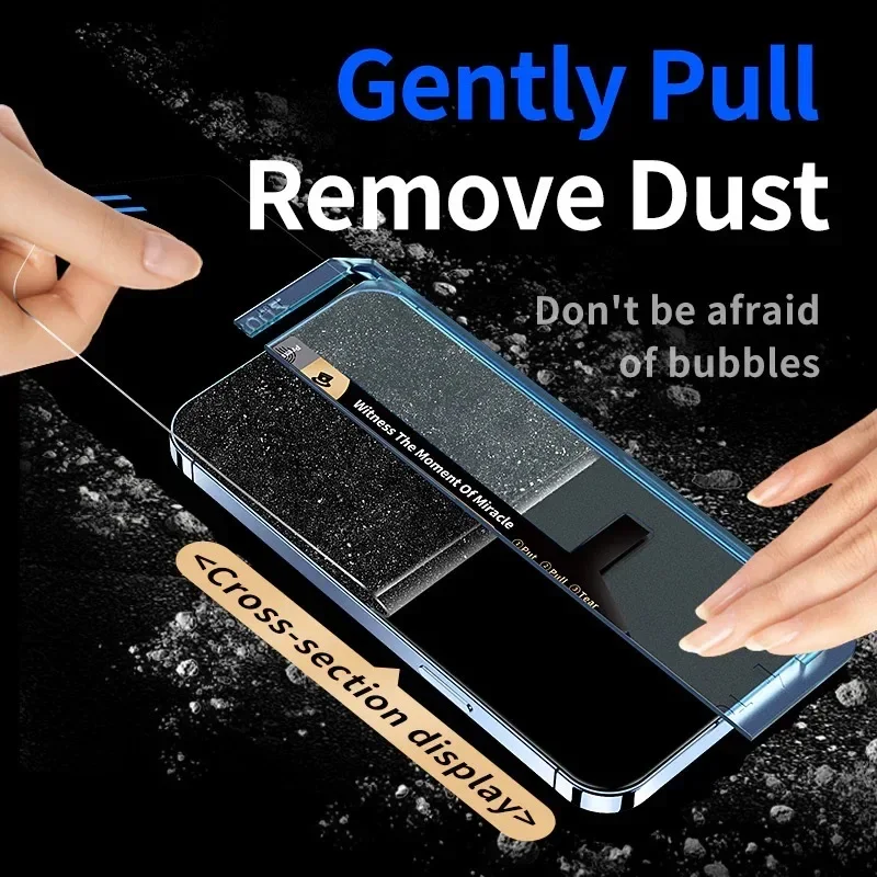 Oleophobic Coating Dust-Free Screen Protector with Easy Installation