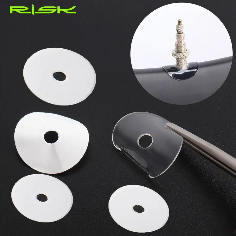 Bicycle Presta Valve Sticker Mountain Road Bike Tube Tire Gasket Rim Protective Gas Air Nozzle Glue Pad Bicycle Valve Sticker