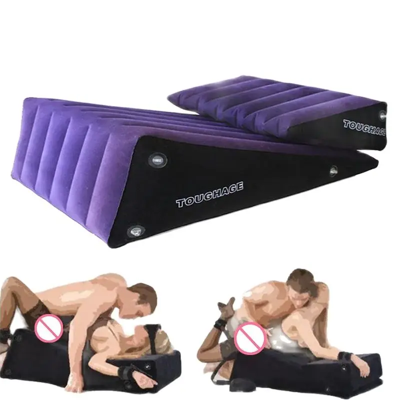 Pvc Travel Inflatable Sex Love Pillow Cushion Foldable Sofa Sexual Couple Games Bedroom Body Support Pad Exotic Husband Wife