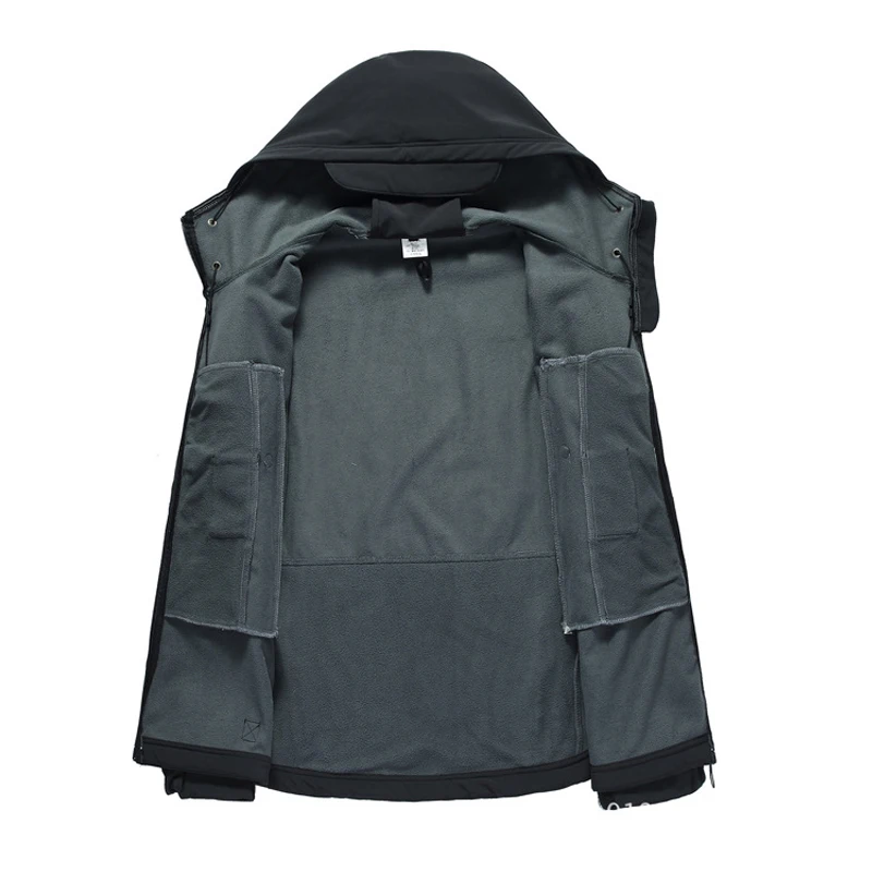 Winter Jacket Fashion Jacket Hoodies Camping Hiking Jacket Men's Casual Waterproof Jacket Windbreaker Tactical Outdoor  Clothing