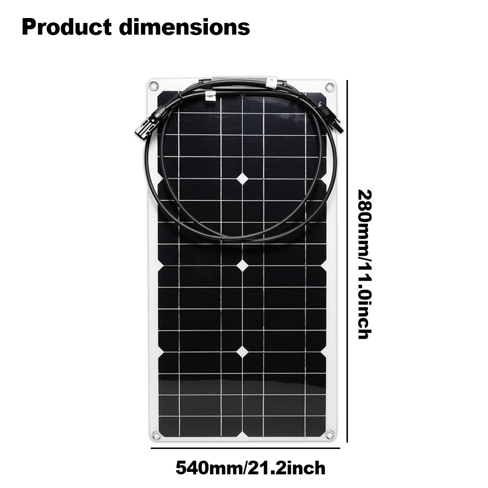 100A Flexible Monocrystalline Silicon Solar Panel Kit View 1