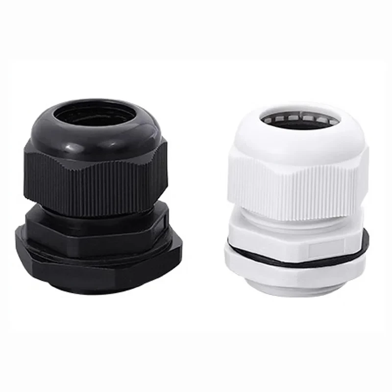 Description Picture 4 of item10/5pcs Waterproof Cable Gland Connector IP68 White Black Nylon Plastic Metric Cable M20 M22 M24 M25 for 10-16mm Cable