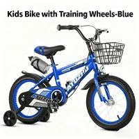 Modèle de bouilloire pour enfants bleu océan, vélo à pédales de 14 pouces, 16 pouces et 18 pouces pour garçons et filles de 3 à 6 ans et 9 ans 3