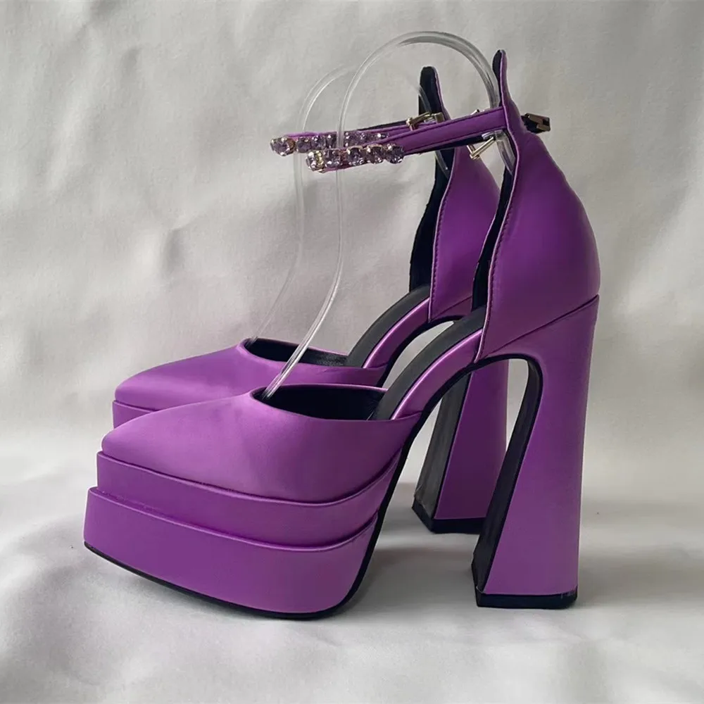 2022 Brand Women Sandals High Quality Sexy Thick High Heels Platform Dress Party Wedding Ladies Shoes fashion shoes 