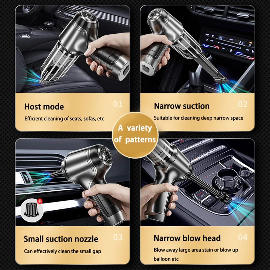 Car Vacuum Cleaner Wireless Handheld Mini Vaccum Cleaner For Car Home Desktop Keyboard Cleaning Portable Vacuum