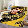 K-Kung fu B-Bruce L-Lee Blanket Skin friendly comfort warm soft plush blanket suitable sofa living room office bedroom 3