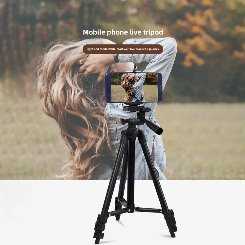 103cm Lightweight Camera Tripod For Mobile Tripod Camera Portable SLR Bluetooth-compatible Desktop Cam Stand Monopod Smartphone