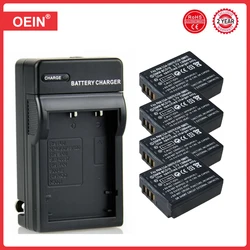 4Pcs 1300mAh CGA-S007 CGR-S007E DMW-BCC10 Battery For Panasonic Lumix DMC TZ1 TZ2 TZ3 TZ4 TZ5 TZ50 TZ15 CGR-S007E Camera Battery