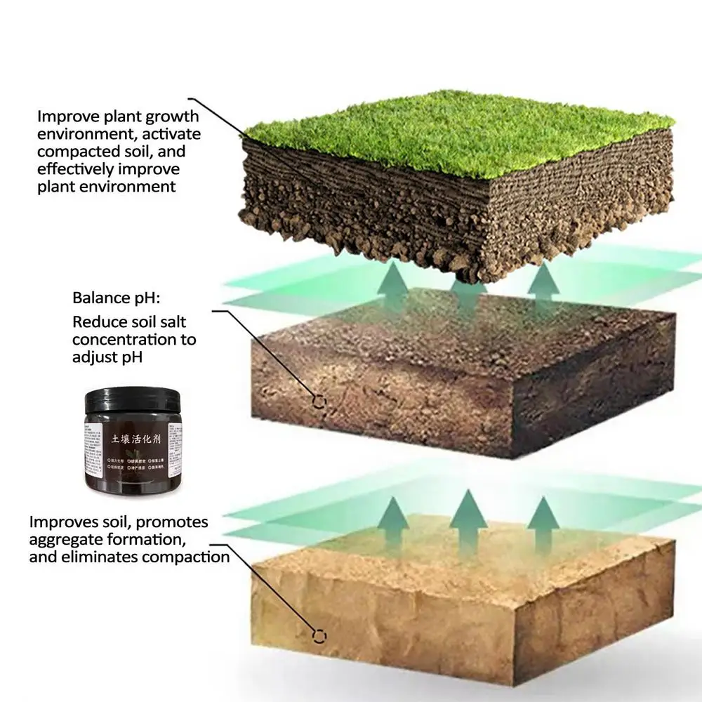 Description Picture 5 of item100g Soil Activated Treasure Soil Plant Flower Fertilizer Organic Soil Improver Soil Activator For Raised Garden Plant Nutrition