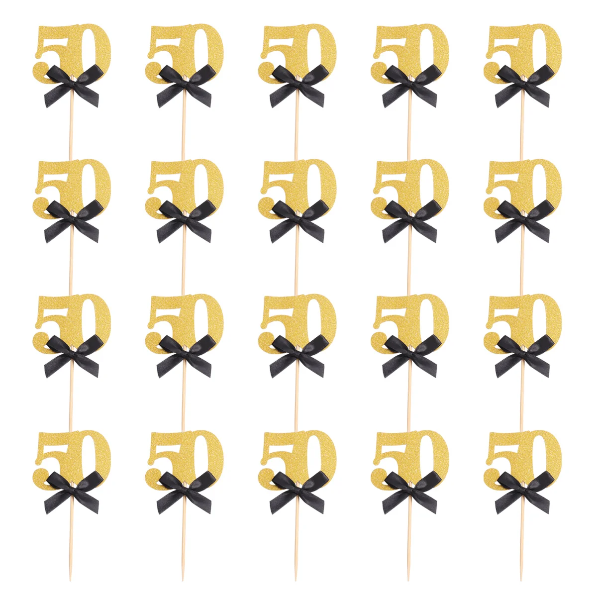 

20 Pcs Wedding Decoration Cake Toppers Birthday Picks The Sign Cupcake Decorations