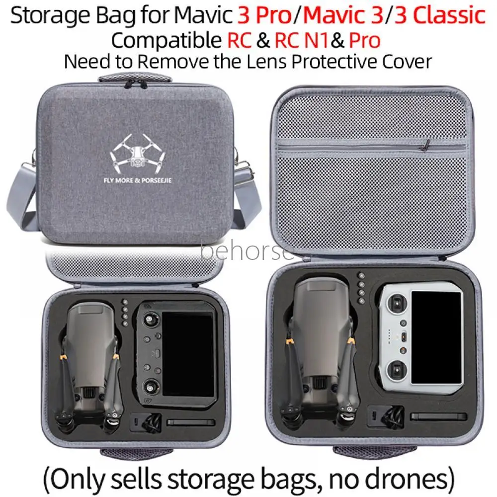 Storage Bag Shoulder Box Carrying Case For DJI Mavic 3 Pro/Mavic 3/3 Classic RC/RC N1/RC Pro Remote Control Drone Accessory